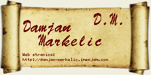 Damjan Markelić vizit kartica